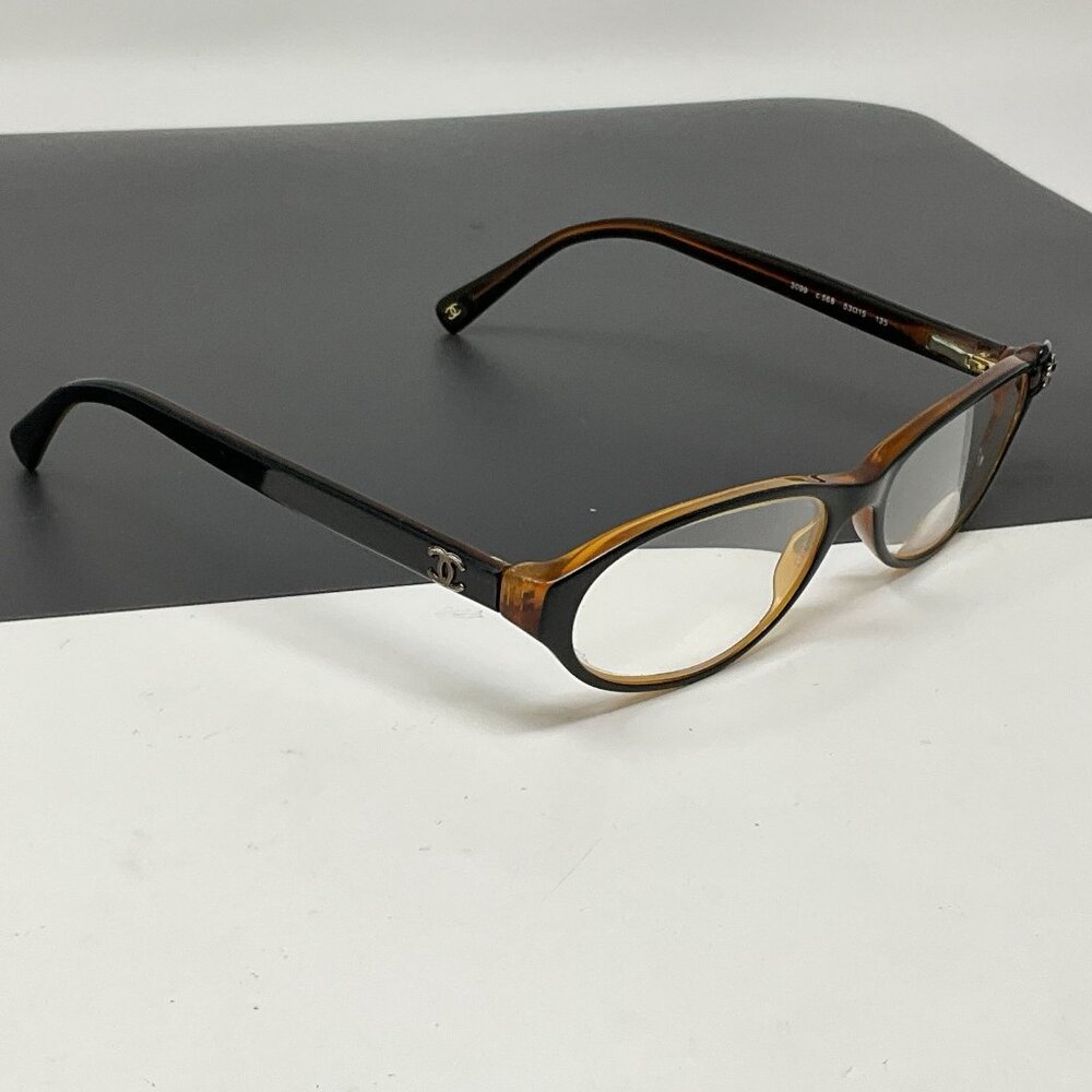 CHANEL 3099 Eyeglasses in color 568 Black Brown 53 [] 15 -135 Rare Htf - Picture 5 of 12